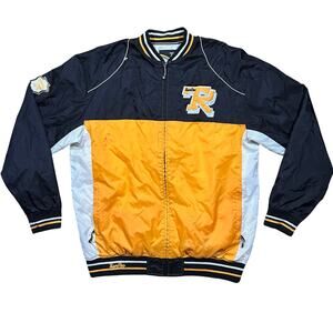 Vintage Y2K Rocawear Track Jacket Mens XL Varsity Team Roc Zip Windbreaker